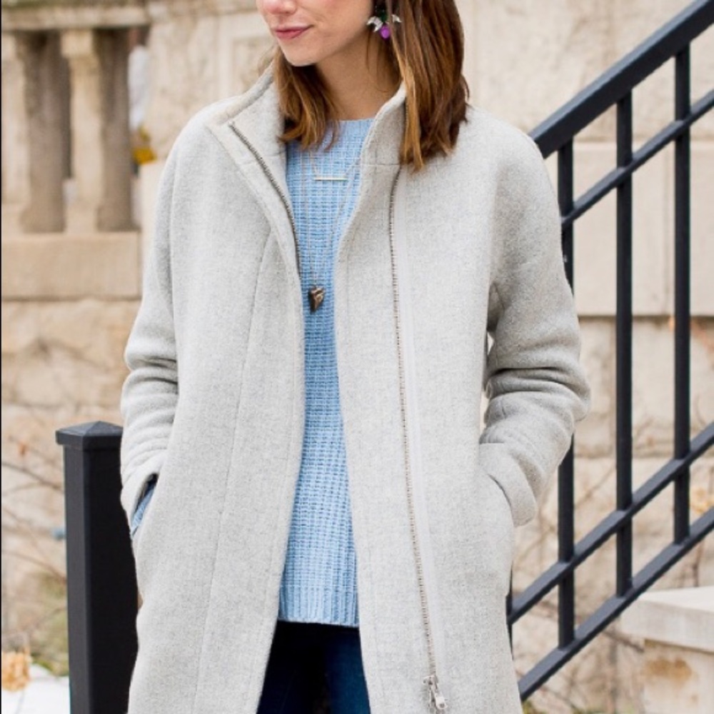 NWT J. Crew Wool Stadium Cloth Coat